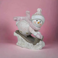 Christmas Snowman on a Sled - House Journey