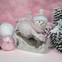 Christmas Snowman on a Sled - House Journey
