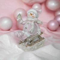 Christmas Snowman on a Sleigh - Exquisite Homewares 