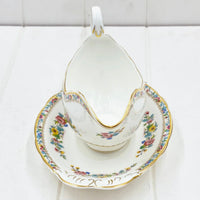 Coalport Ming Rose Gravy Boat and Saucer - Exquisite Homewares 