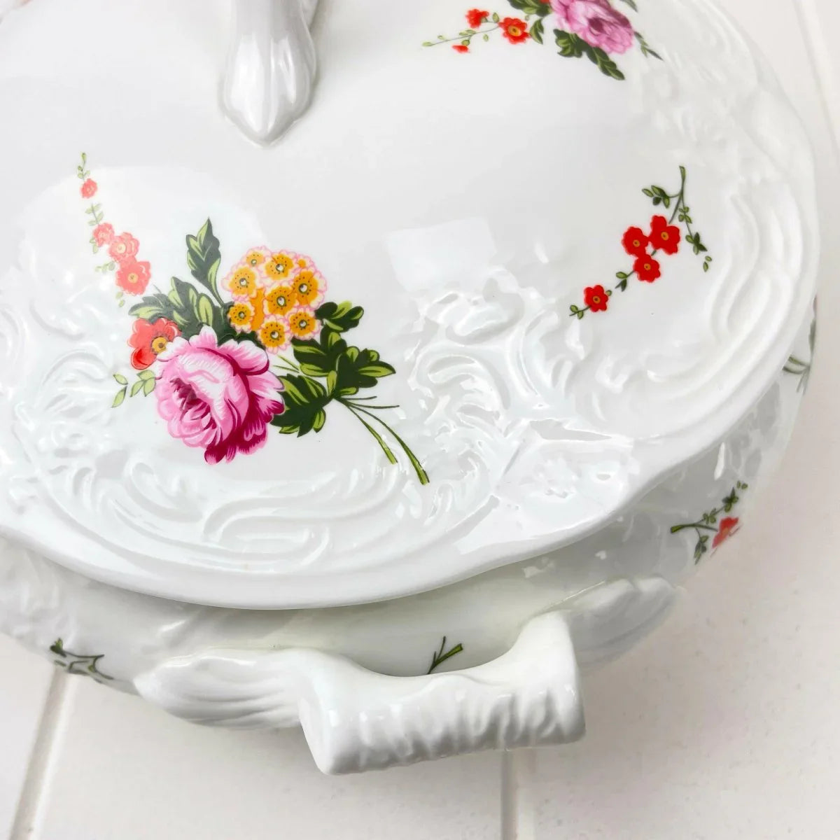 Coalport Vintage Caughley Sprays Lidded Tureen - Exquisite Homewares 