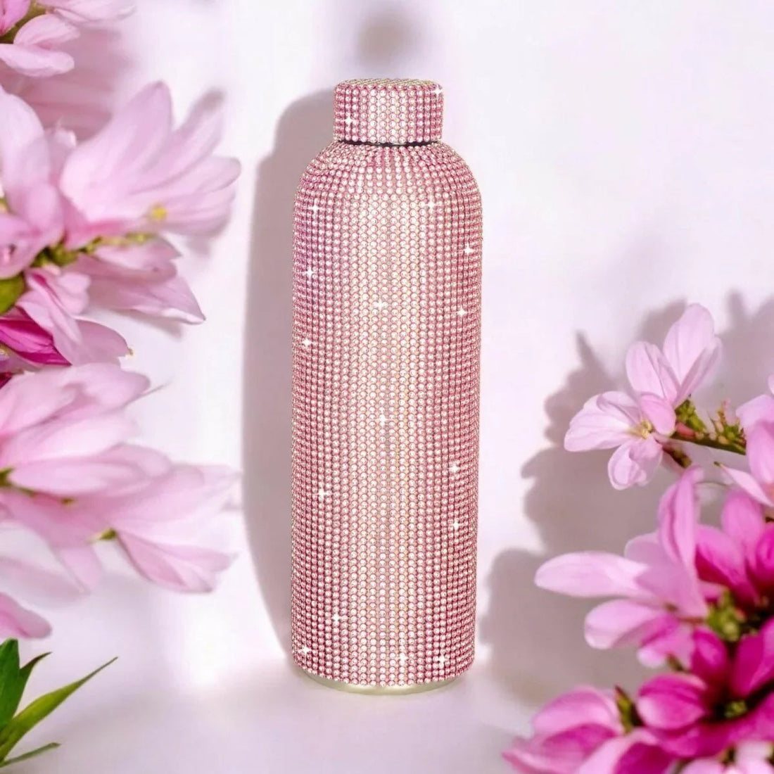 Diamonte Drink Bottle - Pink - Exquisite Homewares 
