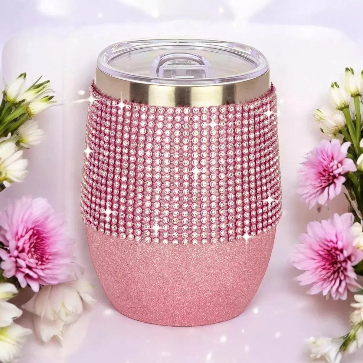 Diamonte Wine Tumber / Coffee Mug - House Journey