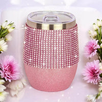 Diamonte Wine Tumber / Coffee Mug - House Journey