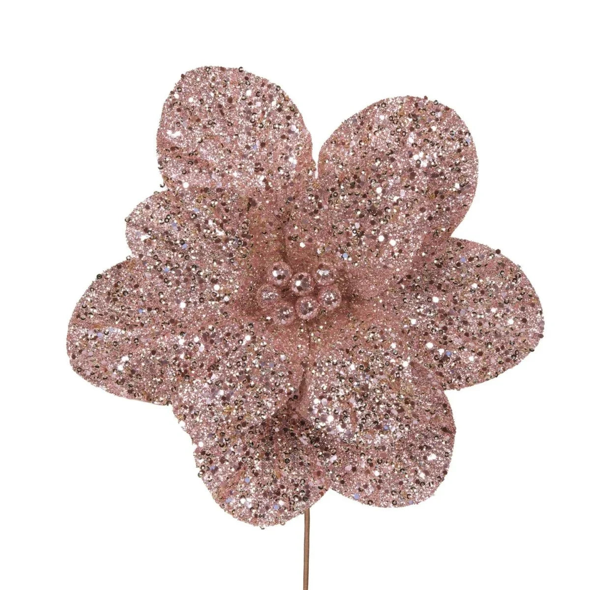 Elaborate Pink Glittered Flower - Exquisite Homewares 