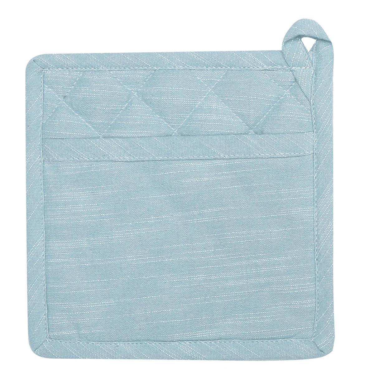 Elysian Blue Potholder 20x20cm - Cotton & Polyester