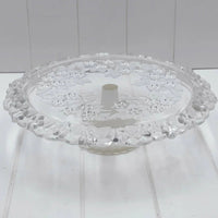 Embossed Glass Cake Stand - Exquisite Homewares 