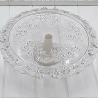 Embossed Glass Cake Stand - Exquisite Homewares 