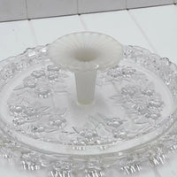 Embossed Glass Cake Stand - Exquisite Homewares 