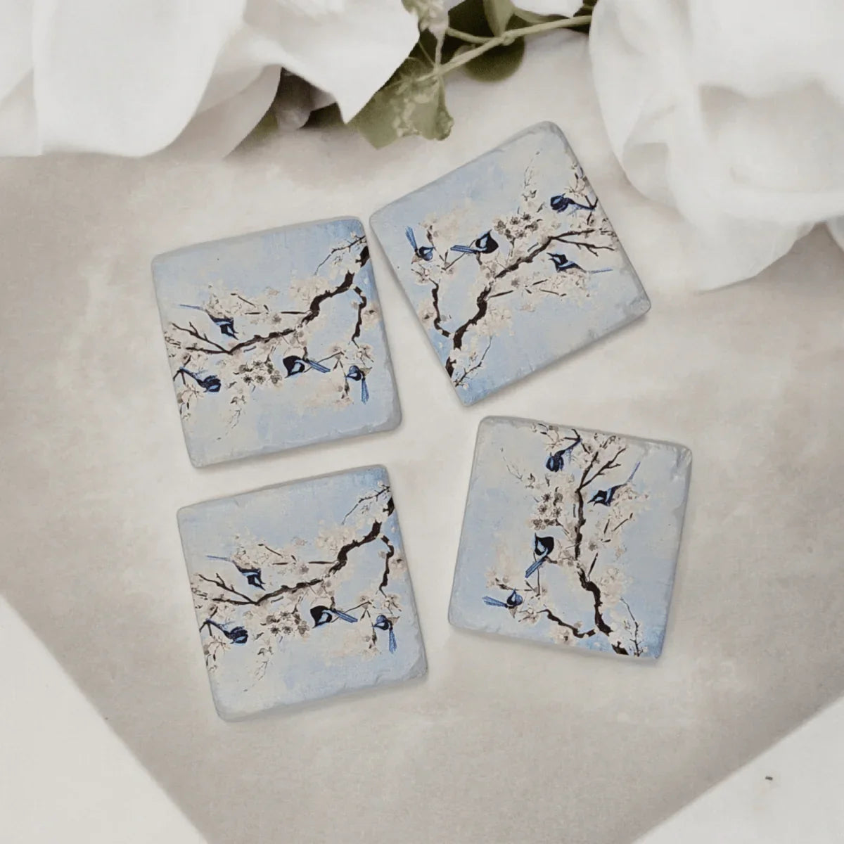 Fairywren Resin Coasters - Exquisite Homewares 
