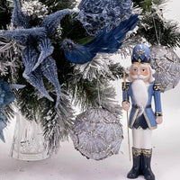 Ginko Leaf Bauble Silver - Exquisite Homewares 