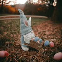 Gnome with Easter Egg Wheelbarrow - Exquisite Homewares 