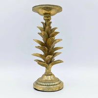 Golden Leaves Candle Stand - Exquisite Homewares 