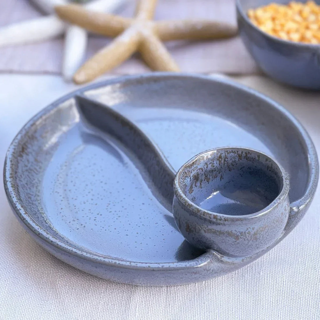 Grey-Blue Olive Dish