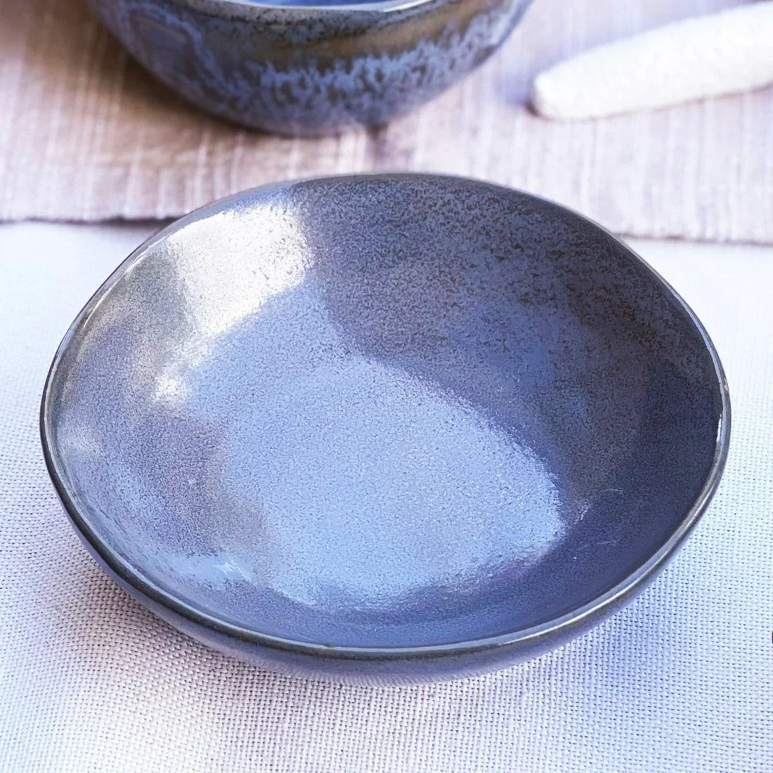 Grey-Blue Sauce Dish