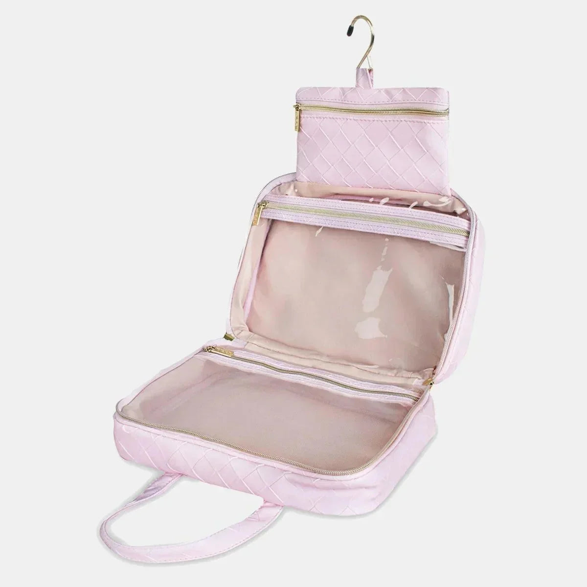 Hanging Cosmetic Bag - Woven Peony - House Journey