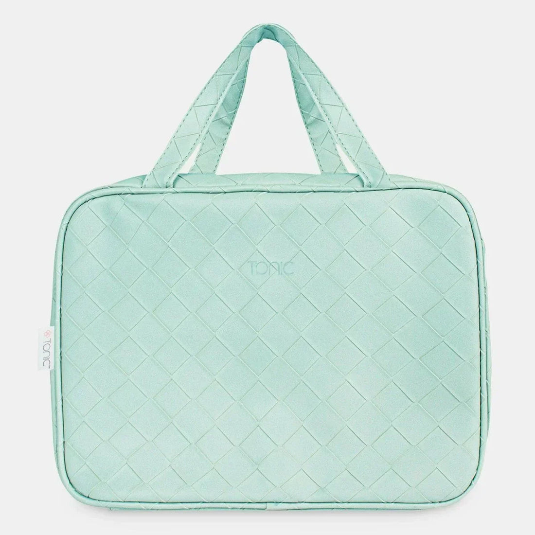 Hanging Cosmetic Bag - Woven Teal - Exquisite Homewares 