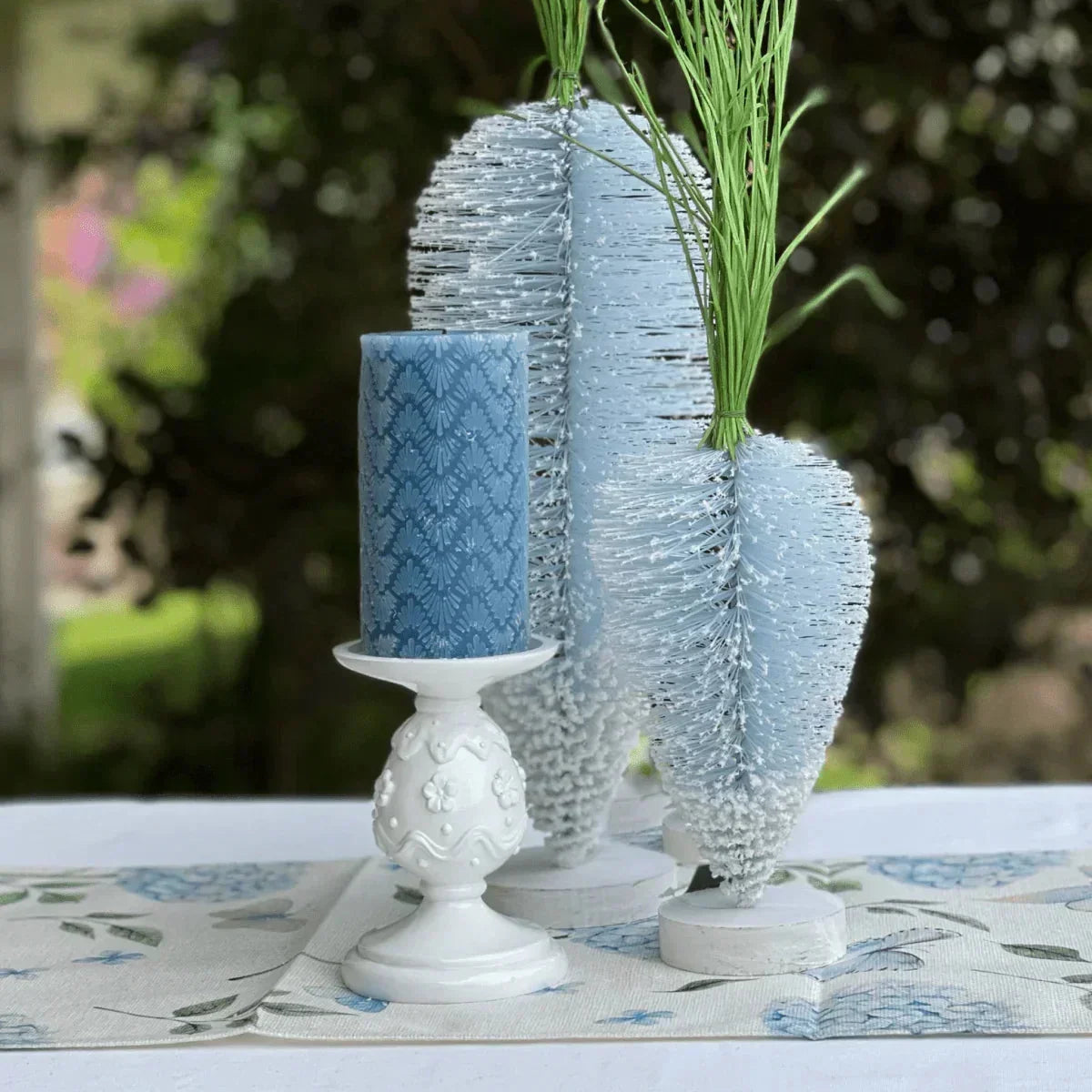 Happy Easter Blue Butterfly Table Runner - House Journey