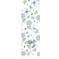 Happy Easter Blue Butterfly Table Runner - House Journey
