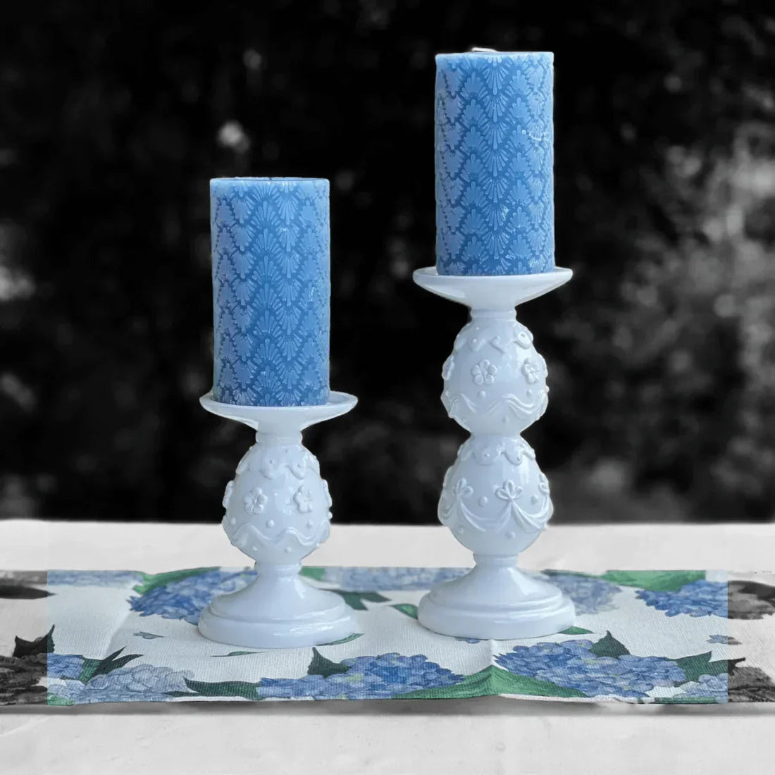 Happy Easter Blue Hydrangea Table Runner - Exquisite Homewares 