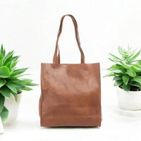 Henk Berg Catie Tote in Vintage Tan - Exquisite Homewares 