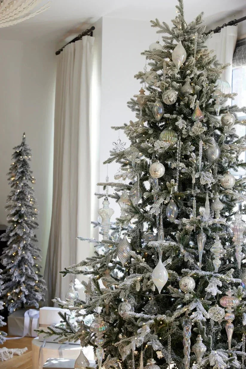 Iridescent Pearl Geometric Bauble - Exquisite Homewares 