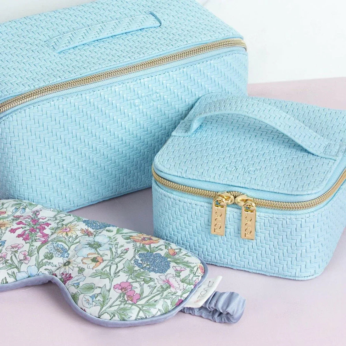 Jewellery Cube - Herringbone Bluebell - Exquisite Homewares 