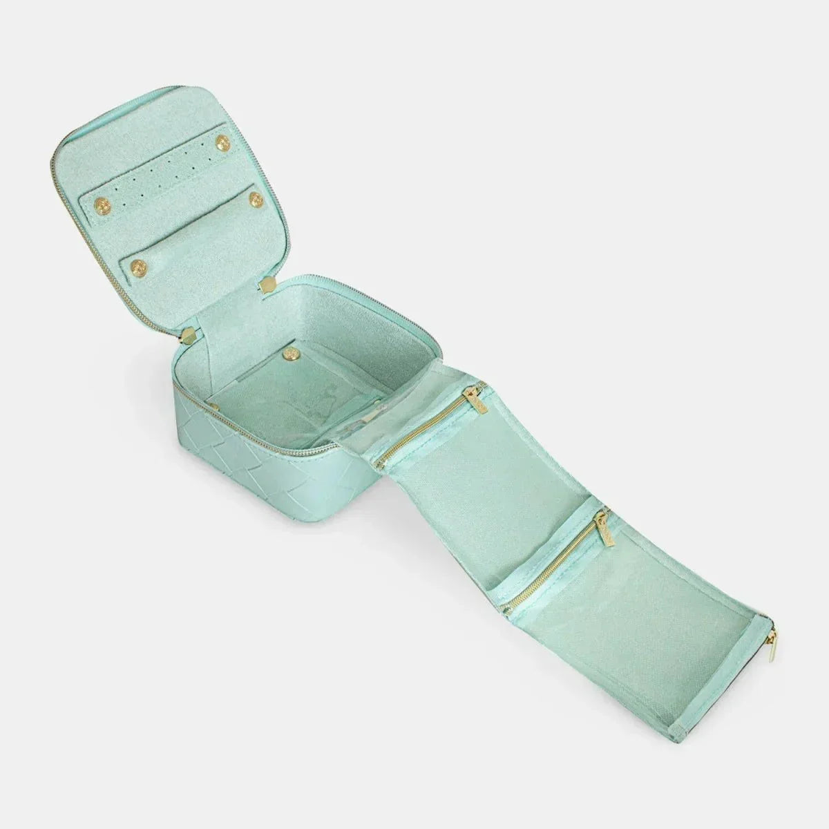 Jewellery Cube - Woven Teal - Exquisite Homewares 