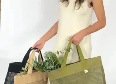 Jute Mesh Bag - Natural - Exquisite Homewares 