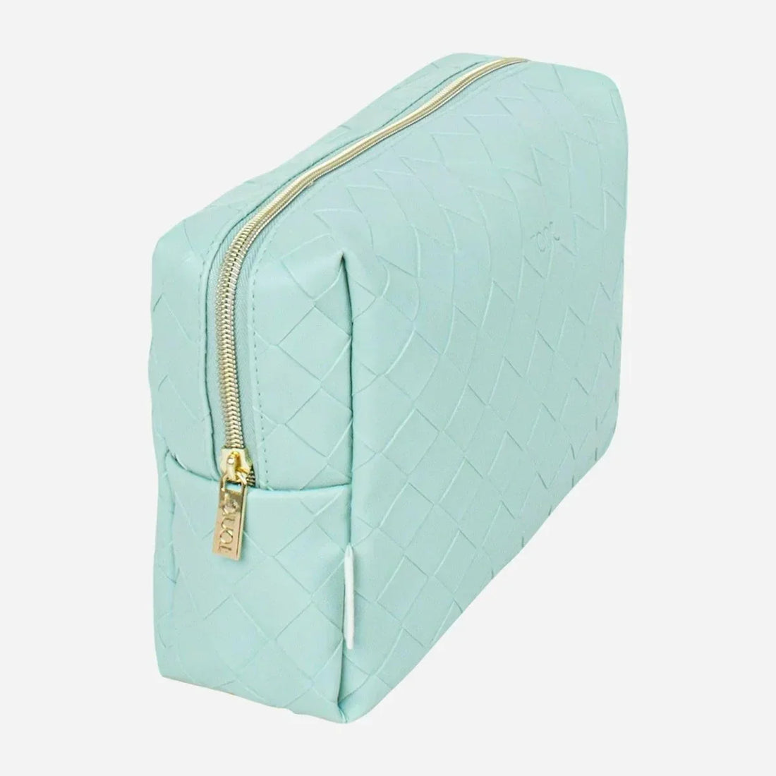 Large Beauty Bag - Woven Teal - Exquisite Homewares 