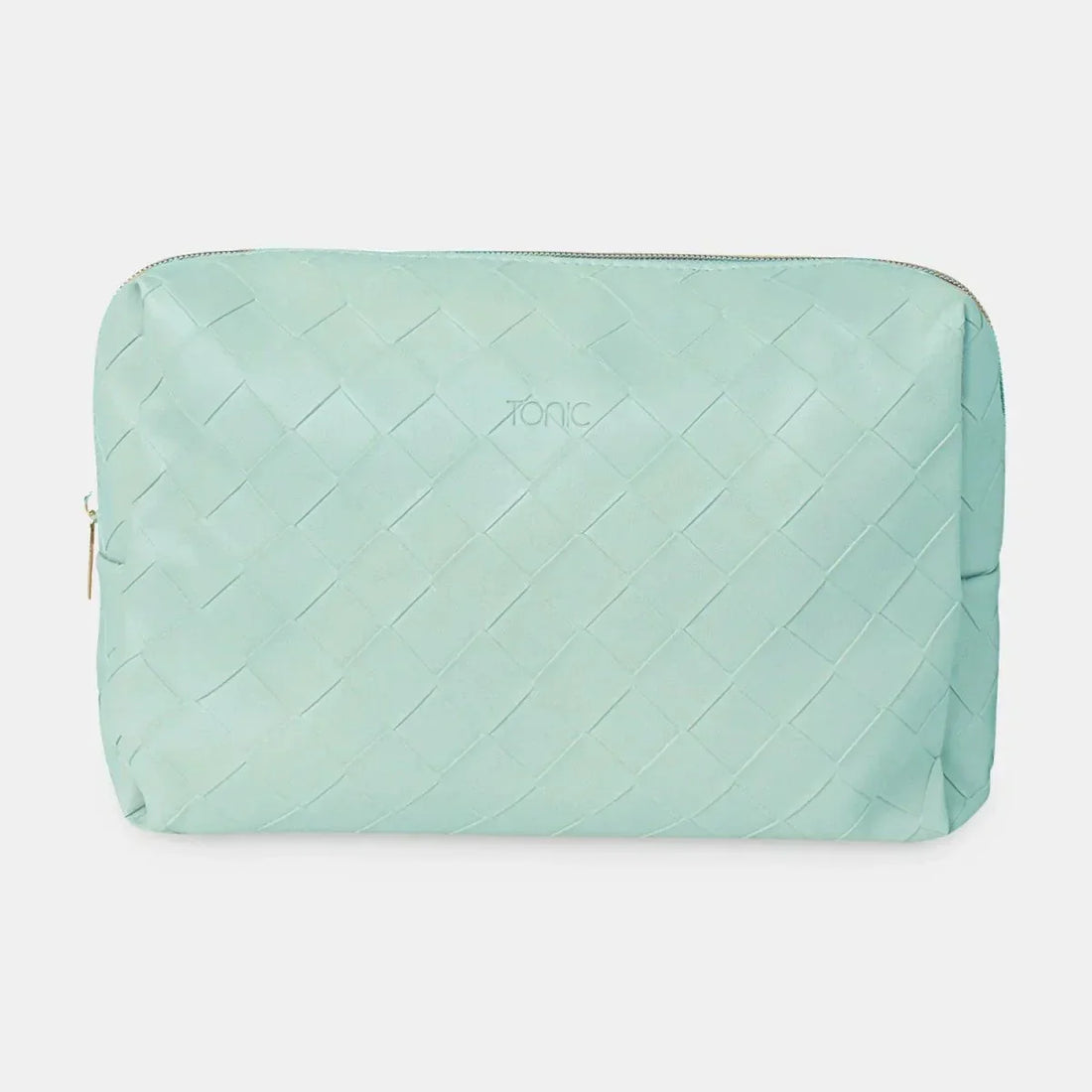 Large Beauty Bag - Woven Teal - Exquisite Homewares 