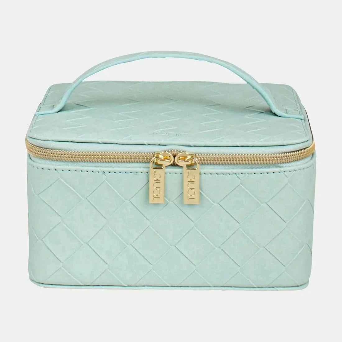 Large Jewellery Cube - Woven Teal - Exquisite Homewares 