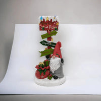 Light-Up Gnome North Pole Sign - Exquisite Homewares 