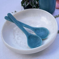 Lorne Salad Servers Blue - House Journey