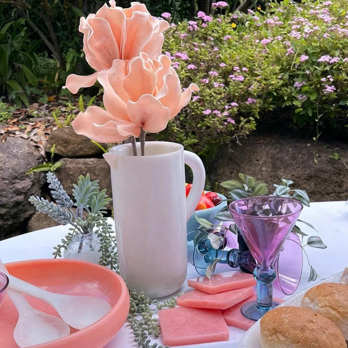 Lorne Salad Servers White - Exquisite Homewares 