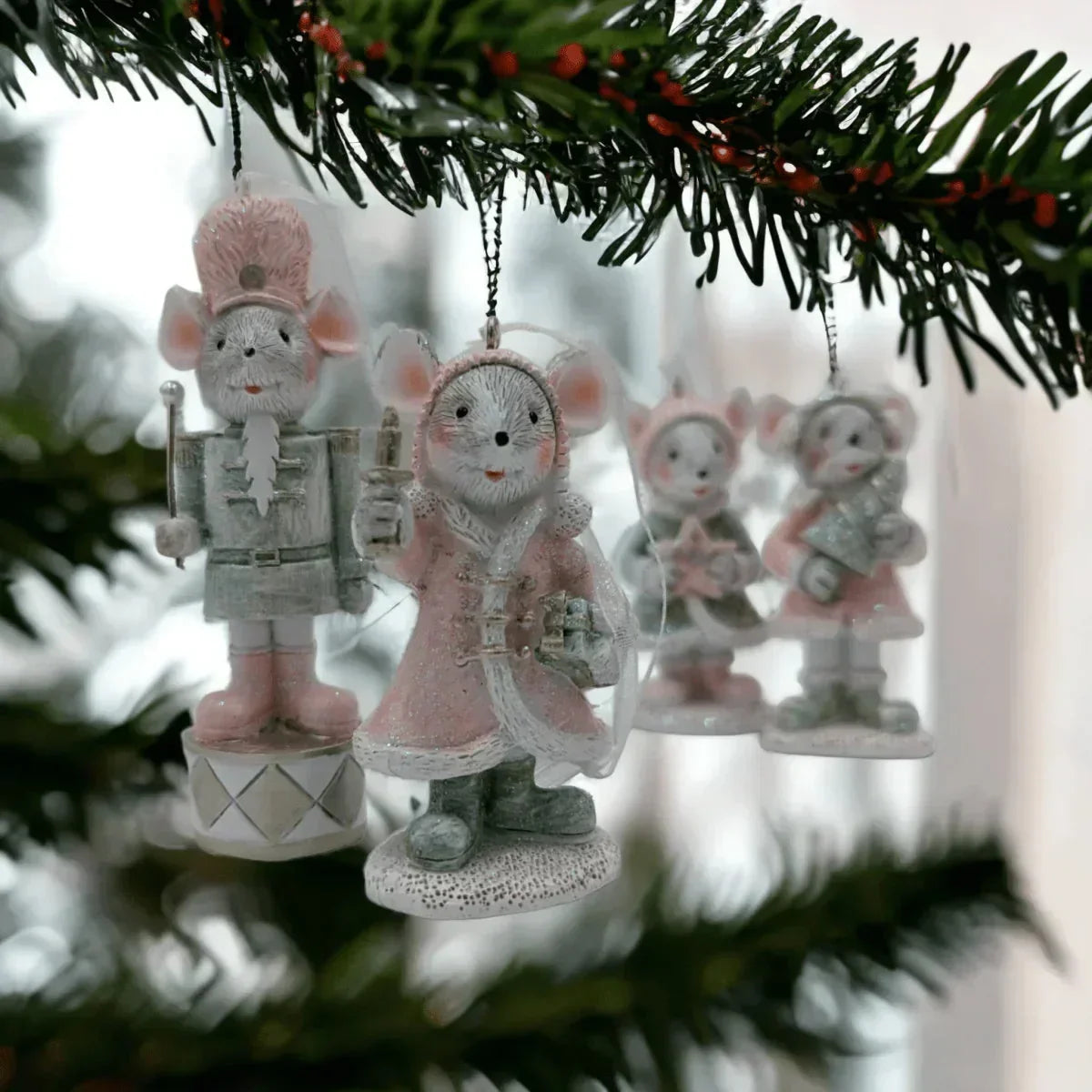 Mice Hanging Tree Ornaments - House Journey