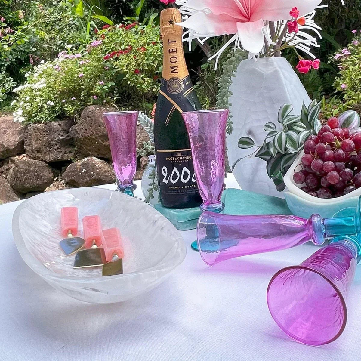 Orana Champagne Flute Set of 4 - Exquisite Homewares 