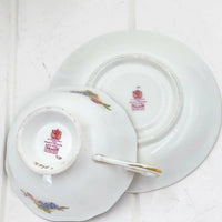 Paragon Vintage Blue with Gold Scrolls Fruit Duo - Exquisite Homewares 