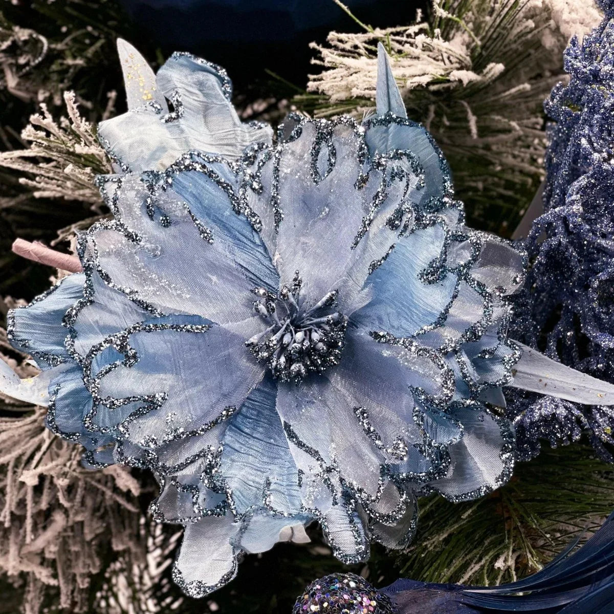 Peony Blue on Clip - Exquisite Homewares 