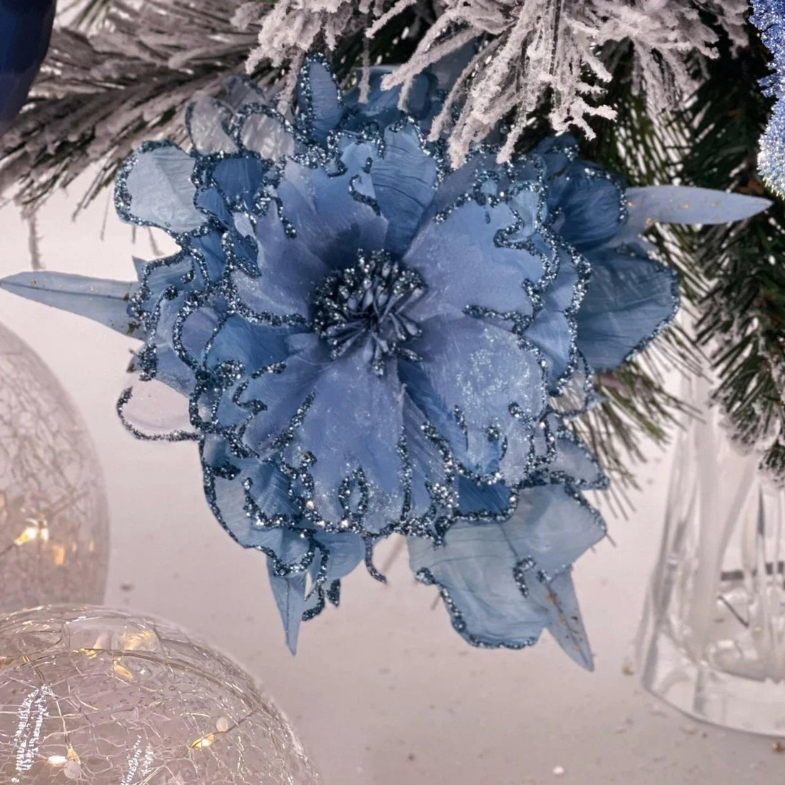 Peony Blue on Clip - Exquisite Homewares 