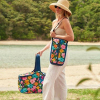 Picnic Bottle Bag - Daisy Gingham - House Journey