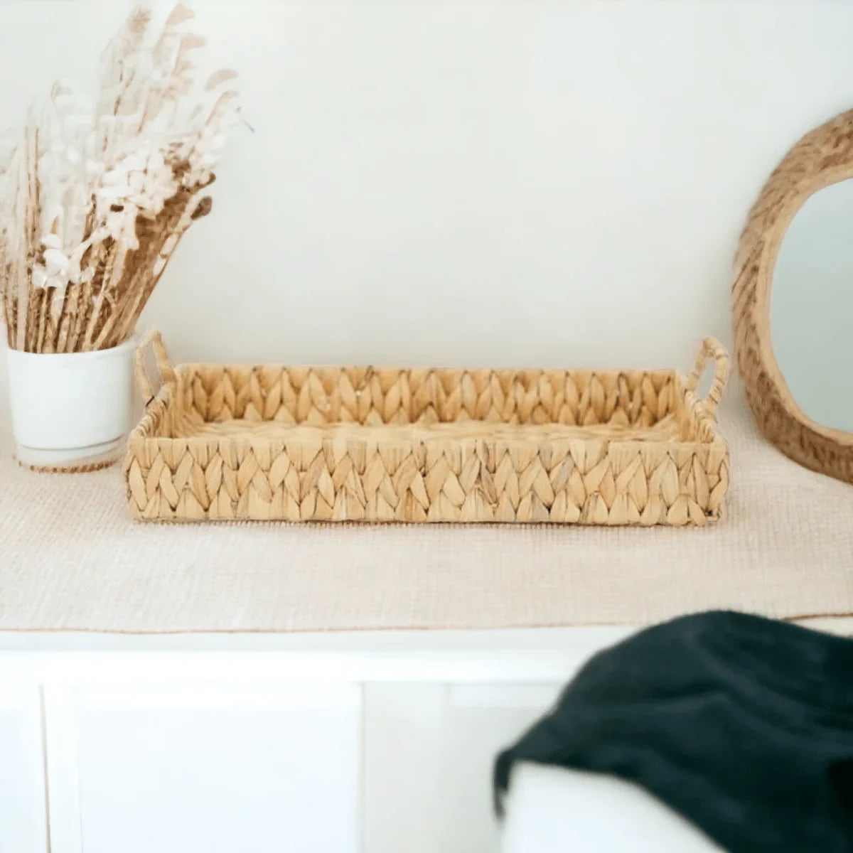 Picnic Tray - Water Hyacinth - Exquisite Homewares 