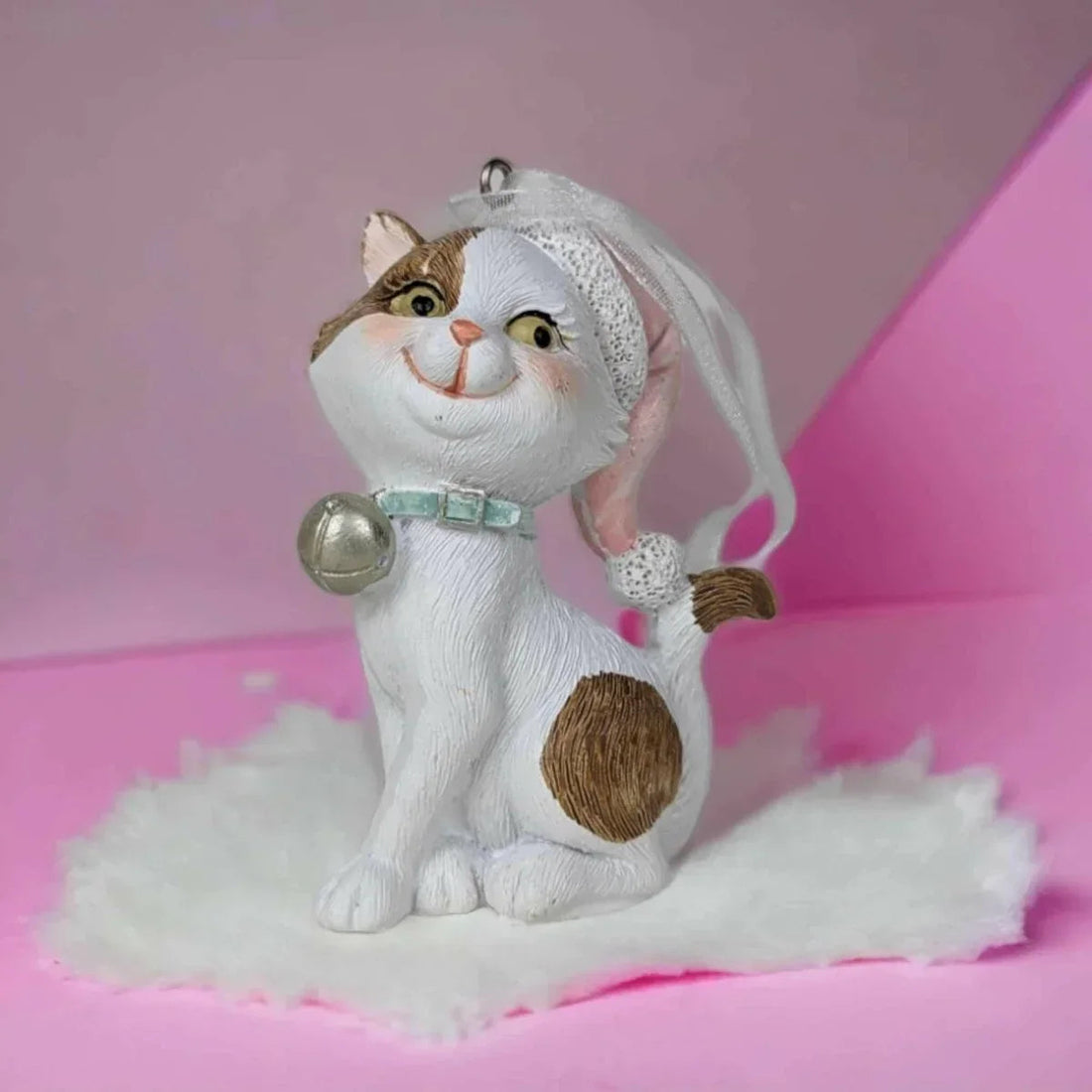 Pink or Green Hanging Cat Tree Decoration - Exquisite Homewares 