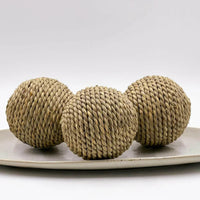 Poly Decor Ball - Nautral 10cm - Exquisite Homewares 