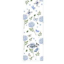 Load image into Gallery viewer, Happy Easter Blue Butterfly Table Runner
