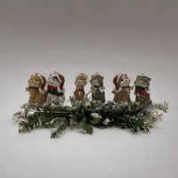 Red or Green Hanging Cat Tree Decoration - Exquisite Homewares 
