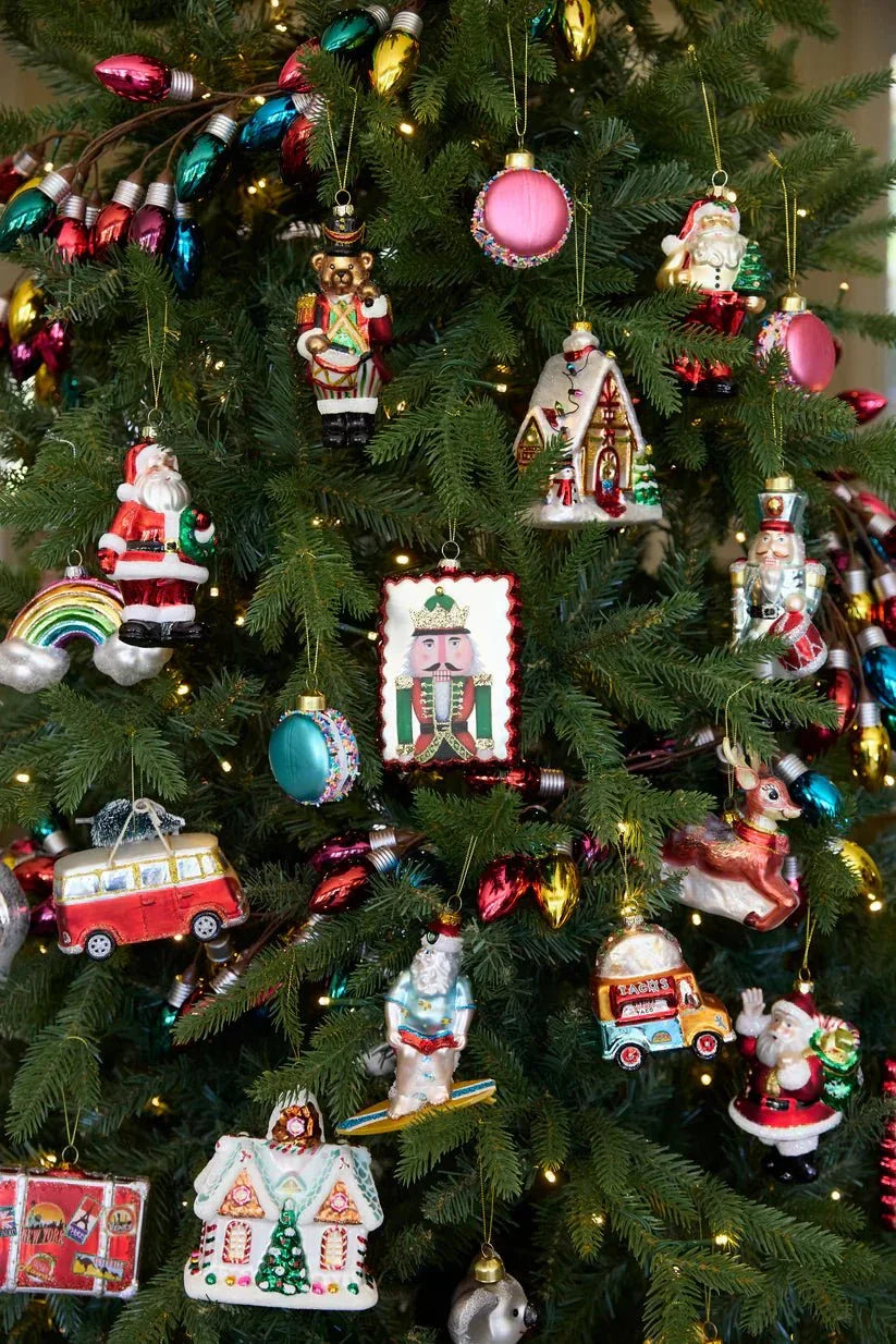 Retro Drumming Bear Hanging - Exquisite Homewares 