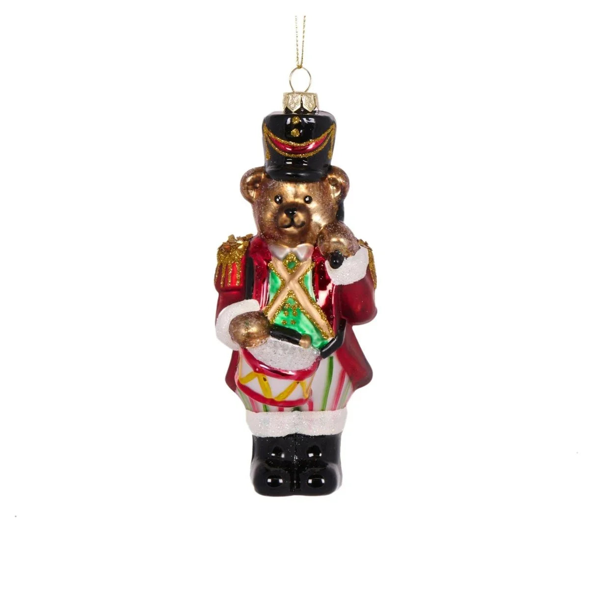 Retro Drumming Bear Hanging - Exquisite Homewares 