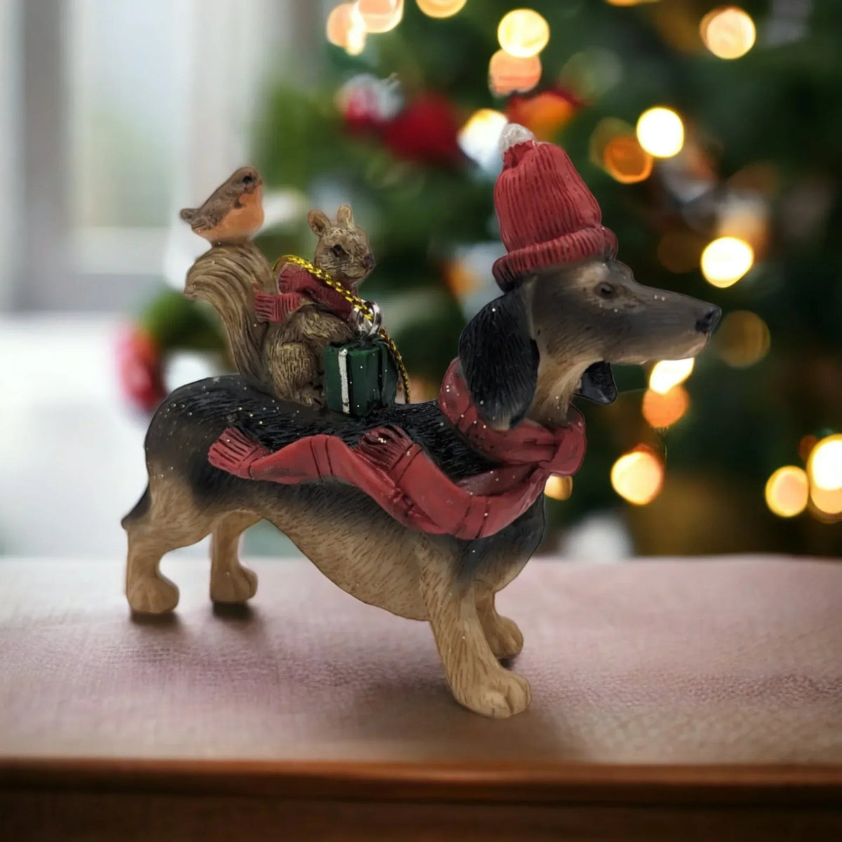 Dachshund Dog Hanging Tree Ornament.