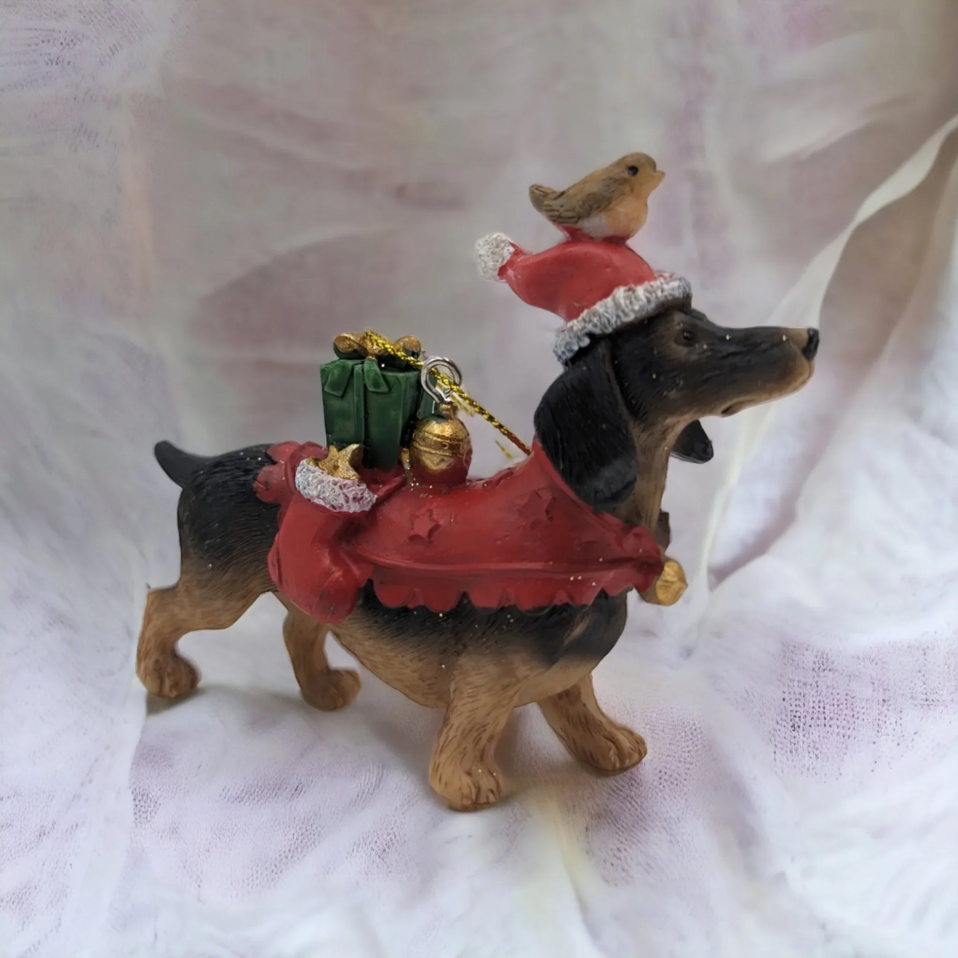 Dachshund Dog Hanging Tree Ornament.